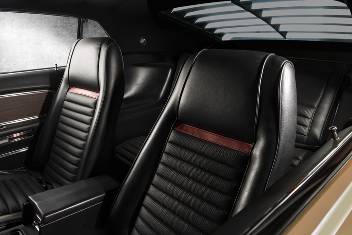 Seats of a classic car