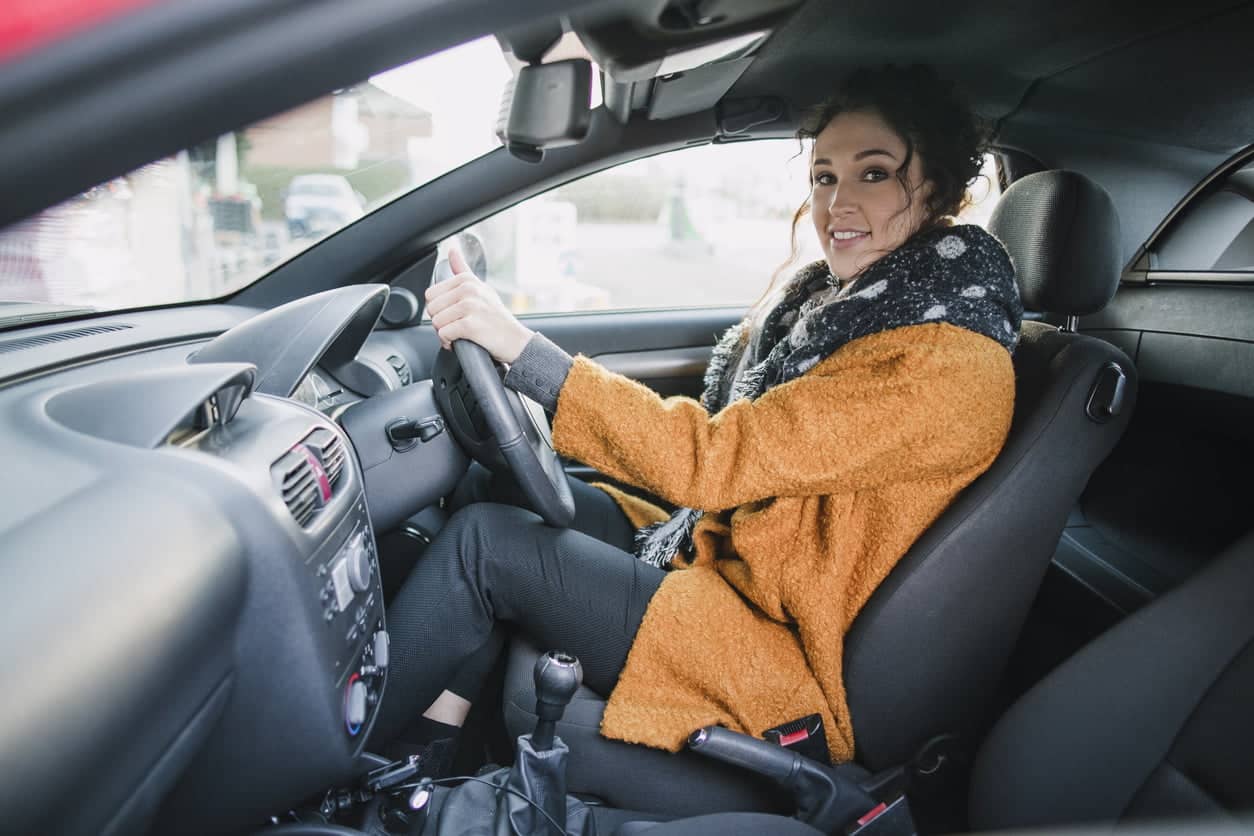 Portrait of a Young Driver new driver driving
