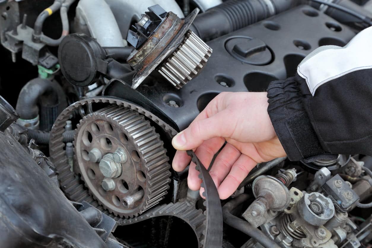 image of a car being serviced