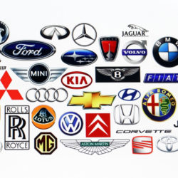 a range of car logos