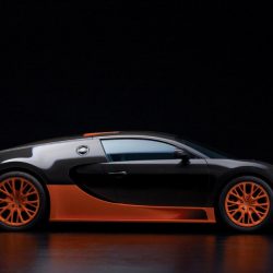Black and Orange Super Sport Car