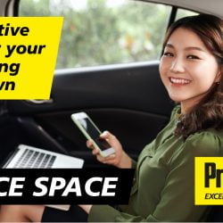 using your car as an office space