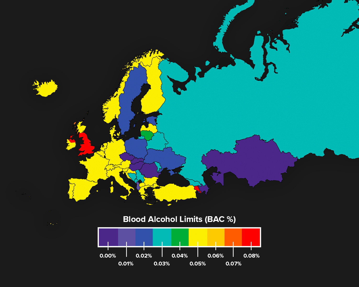drink drive limits europe