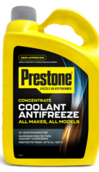 Concentrated antifreeze coolant prestone 4 litres