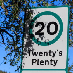 twenty's plenty sign