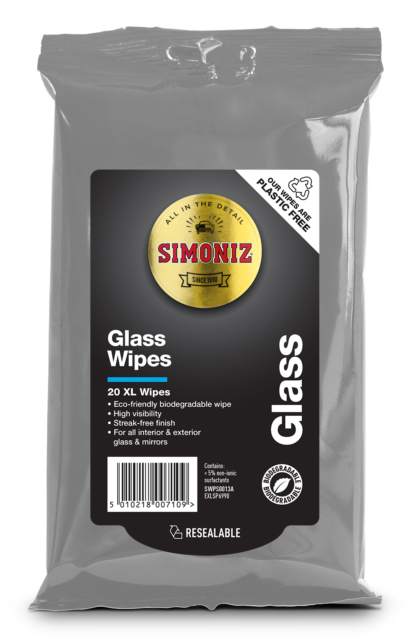 Simoniz 20 XL Glass WIpes