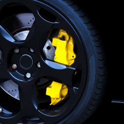 Clean black wheels