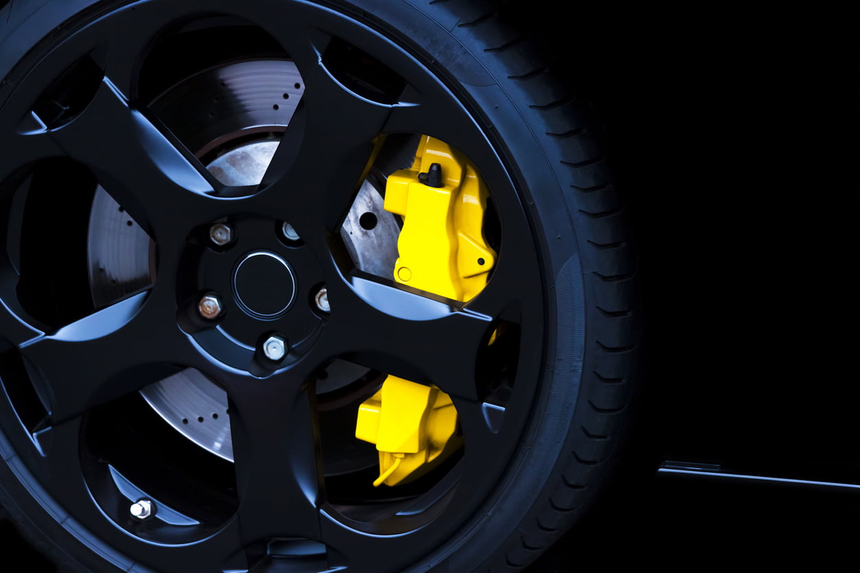 Clean black wheels
