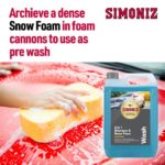 achieve a dense snow foam or pre wash