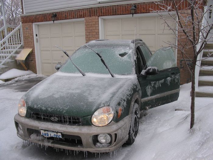 Iced Over Car
