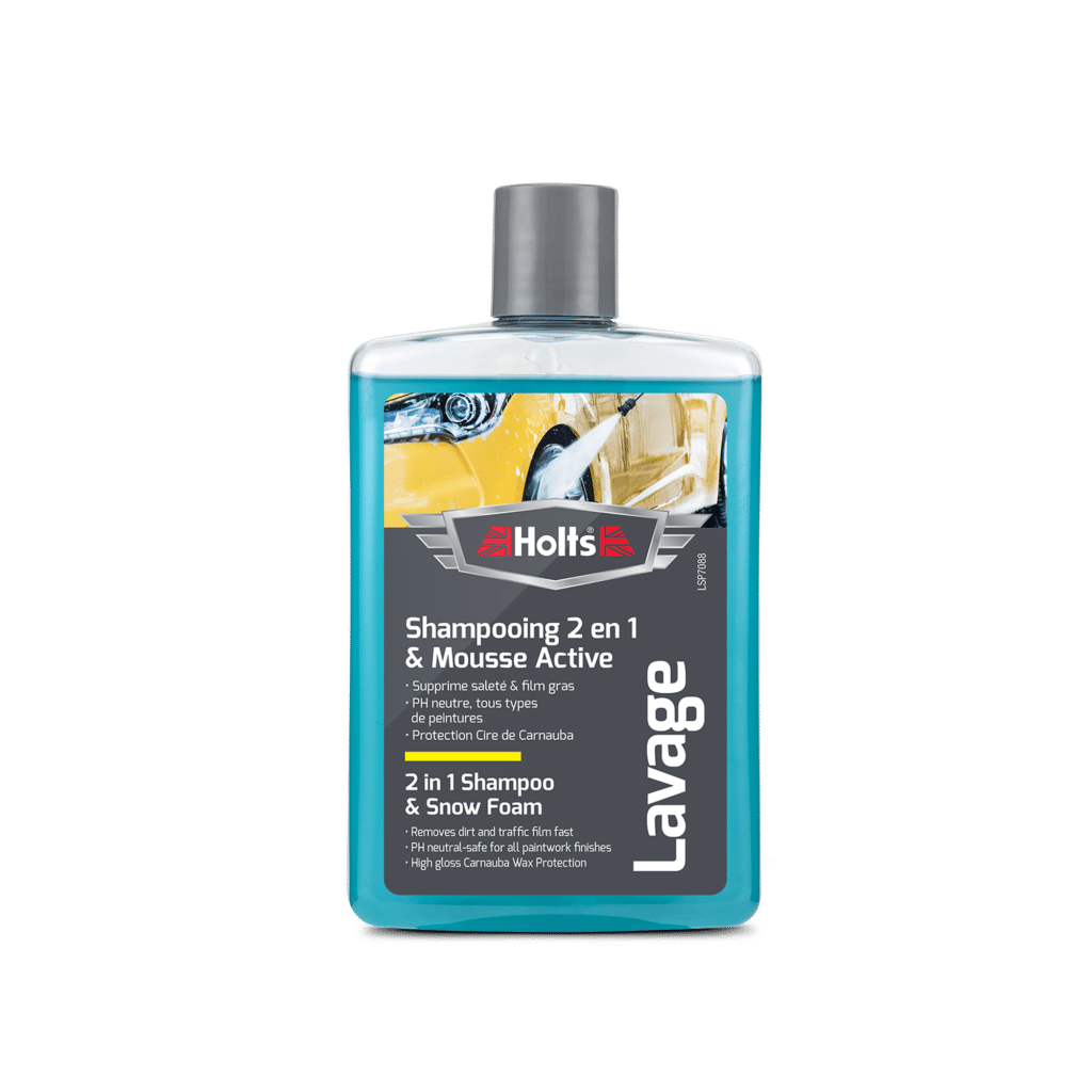 shampooing 2 en 1 et mousse active Holts