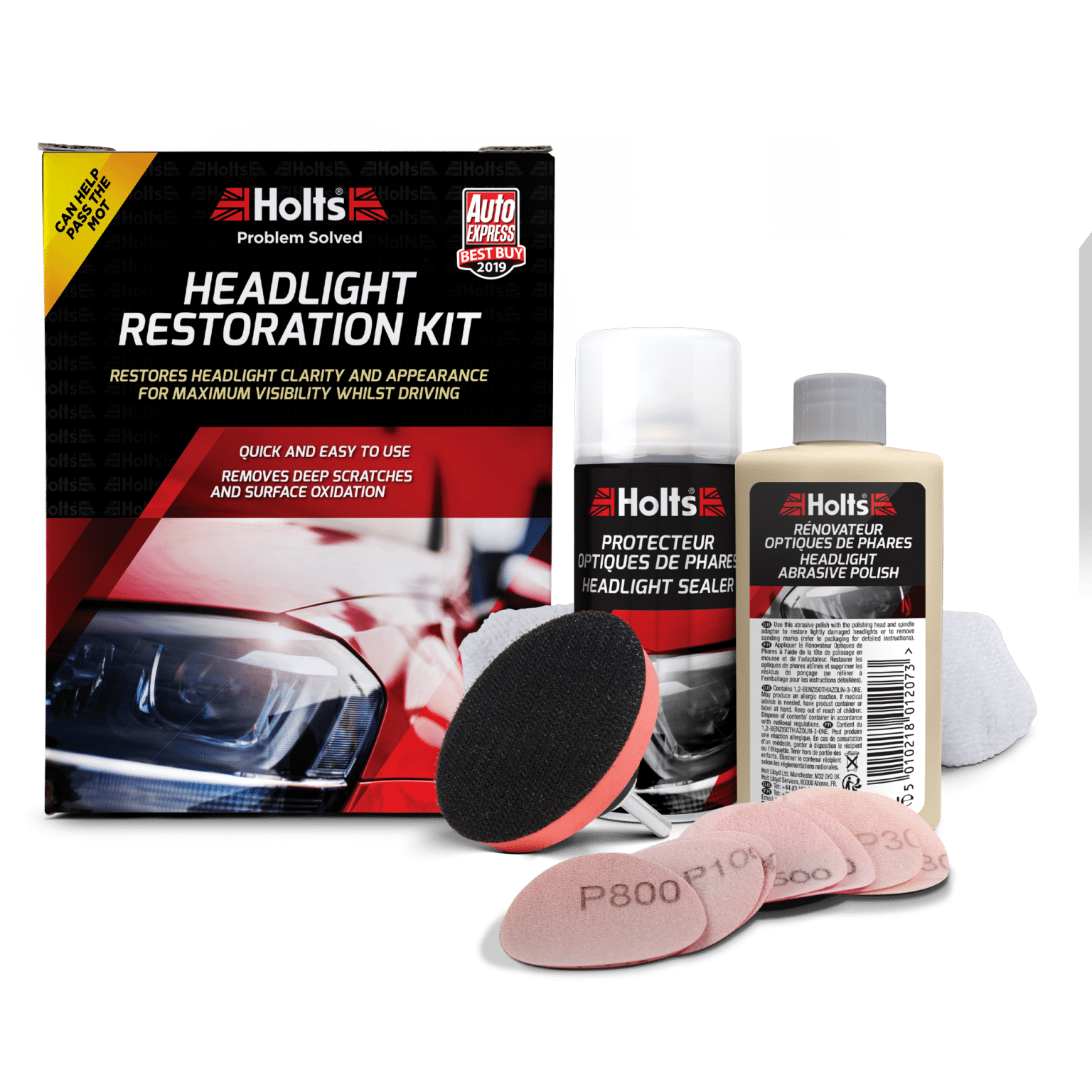 Headlight Restoration Kit Holts