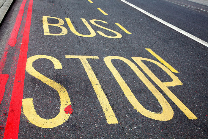 Bus Stop Road Marking in London